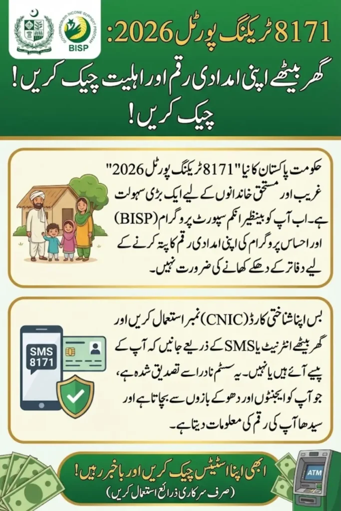 8171 Tracking Portal 2026 – Check BISP & Ehsaas Payments, CNIC Eligibility, and Status Online