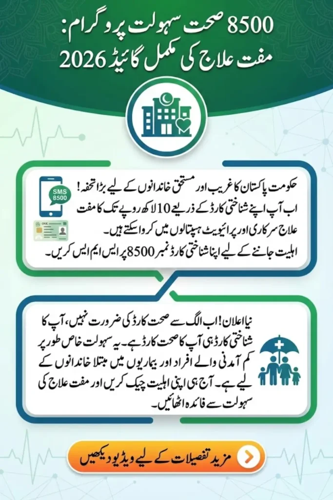 8500 Sehat Sahulat Program Online Registration 2026: Eligibility, Benefits, and Complete Guide