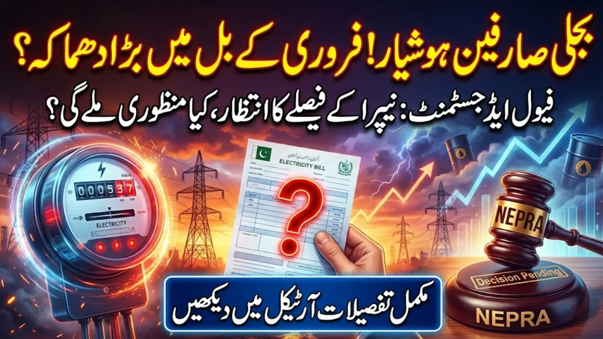 Electricity Prices Likely to Increase as NEPRA Reviews Fuel Price Adjustment Request