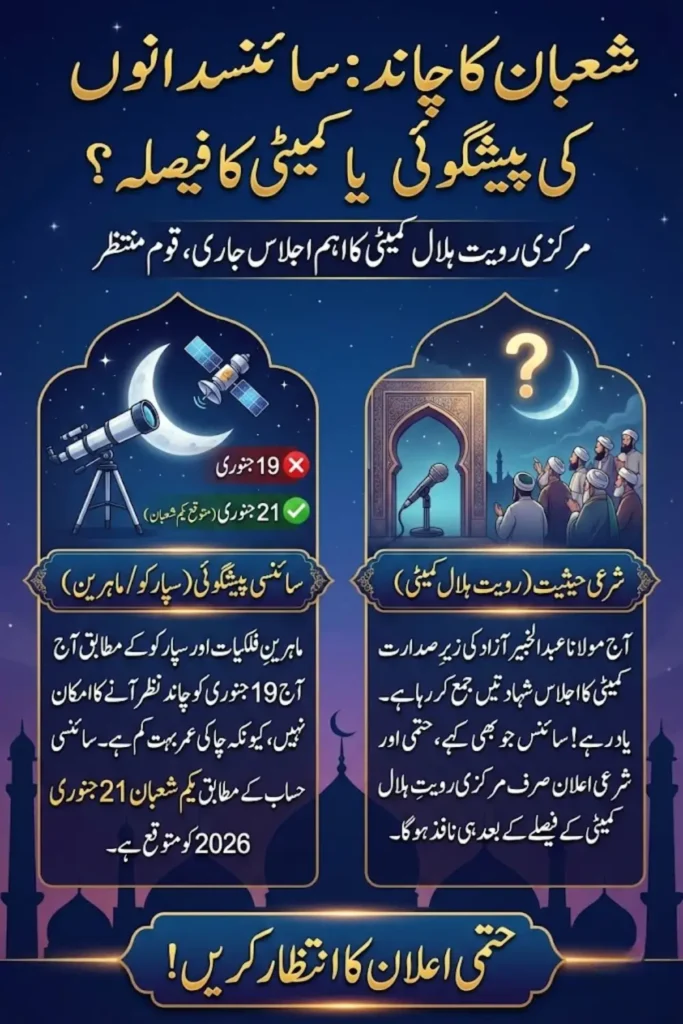 Shaban 1447 Hijri in Pakistan: Moon Sighting Updates, Astronomical Predictions, and Official Decision