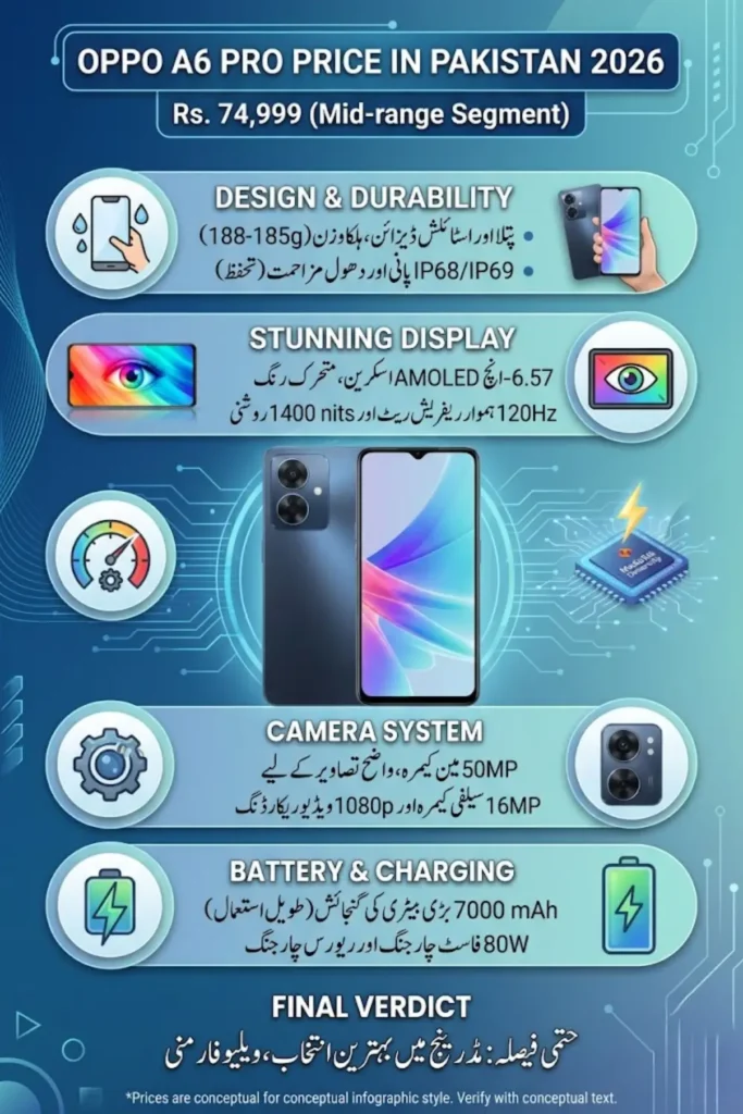 Oppo A6 Pro Price in Pakistan 2026, Full Specifications, Features, and Detailed Review